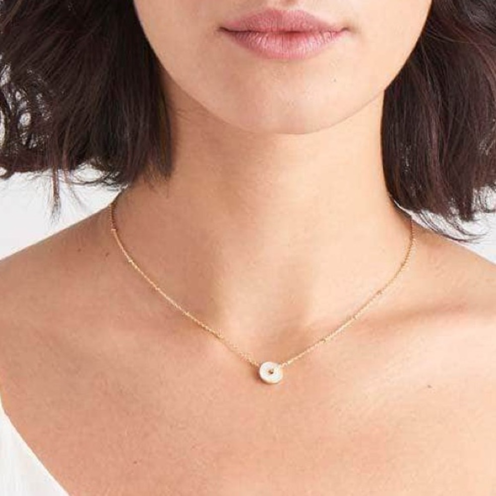 Ania Haie Mother of Pearl Disc Necklace - Picture 2 of 2